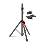 5 Core Hoparlör Standı Tripod Zemin Ayarlanabilir Kadar 48 Inç DJ Stüdyo Monitör Standları Kutup Montajı-SS HD 1PK 4FT