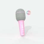 5 Farklı Eğlenceli Ses Efektli Karaoke Mikrofon ve Bluetooth Hoparlör - Pembe