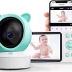 5 Inc Ekran Bebek Kamerası Monitörlü Konuşma Özellikli Işıklı Gece Görüslü Kamera