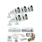 5 Kameralı Güvenlik Kamerası Seti - Gece Renkli 5Mp Sony Seculens, 1080P Full Hd Ahd, 4 Warm Led, Colorvu - V1