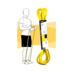 5 Kg Direnç Bandı Kas Geliştirme Lastiği Fitness Pilates Cross Training Bant Sarı - Hafif Sert Sarı