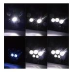 5 Led 6 Modlu Kafa Feneri 3 Beyaz 2 Mavi Yağmur Geçirmez Alüminyum Alaşım 50w