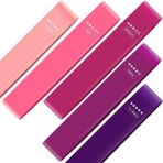5 Li Çantalı Aerobik Band Pilates Plates Yoga Fitness Squat Çalışma Lastiği Latex Egzersiz Bandı - Altın - 0,35 - 1,10 kg