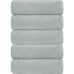 5 Li El Yüz Otel Havlusu 50X85 cm Renkli 16/1 Avs 200 gr - Gri - 50 x 85 cm