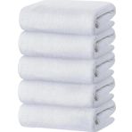 5 Li El Yüz Otel Havlusu 50X90 Cm Beyaz 20/2 Ring 300 Gr