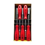 5 Li Lokma Tornavida Seti Sertleştirilmiş Özel Uçlu Lokma Takımı Red Series 1410