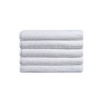 5 Li Otel Banyo Havlusu %100 Pamuklu 90X150 Cm Beyaz 20/2 Ring 650 Gr