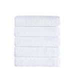 5 Li Otel Banyo Havlusu Pamuklu 70X145 Cm Beyaz 16/1 Avs 440 Gr