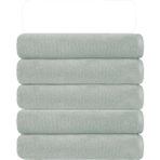 5 Li Otel Banyo Havlusu Pamuklu 70X145 cm Renkli 16/1 Avs 440 gr - Gri - 70 x 145 cm
