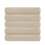 5 Li Otel Banyo Havlusu Pamuklu 70X145 Cm Renkli 16/1 Avs 440 Gr