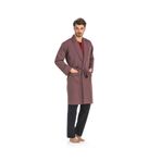 5 Li Uzun & Şortlu Pijama Robdöşambır Bordo Damat Çeyiz Seti 5560
