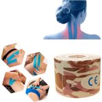 5 M x 5 cm Kinezyo Sporcu Bandı Pembe Camo KT-012