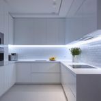5 Metre Beyaz Şerit Led Çevirmeli Anahtar Tak Çalıştır Hazır Set Adaptör Dahil, Açma-Kapama, Parlaklık Ayarı Yapılabilir, Mutfak, Tezgah, Dolap içi, Ayna, Tv Ünitesi Aydınlatma