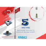 5 Metre (Mt) 304 Kalite Modüler Paslanmaz Bayrak Direği