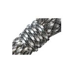 5 Metre Paracord 550 Lbs 7 Çekirdek 4 Mm Paraşüt Ipi siyah -beyaz-gri Tek Ebat