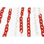 5 Metre Plastik Zincir Kırmızı Beyaz