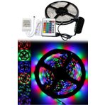 5 Metre Rgb Şerit Led 3 ÇİP ADAPTÖRLÜ Kumanda Set TV ARKASI VE MUTFAK TEZGAHI İÇİN GARANTİLİ
