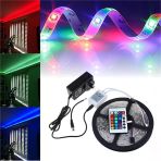 5 Metre Rgb Şerit Led Seti-Iç Dış Mekan Silikonlu-Tak Çalıştır ( Lisinya)