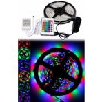 5 Metre Rgb Şerit Led Seti-İç ve Dış Mekan Silikonlu-Tak Çalıştır (2818)