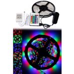 5 Metre Rgb Şerit Led Seti-İç ve Dış Mekan Silikonlu-Tak Çalıştır (5264)