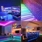 5 Metre Rgb Şerit Led Tak Çalıştır Hazır Set, 2835 Çipli, Ip20 Silikonsuz, Adaptör Kumanda Dahil, İç Mekana Uygun, 16 Renk, Kumandalı |