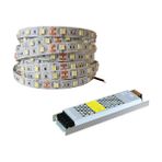 5 Metre Şerit LED Günışığı Renk + 12v 5 Amper 60 Watt LED Trafo -3 Dirençli Double Pcb - Yeni Nesil Oturma Odası, Yatak Odası ve Mutfak için Gizli Aydınlatma