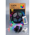 5 Metre+Kumanda+Trafo+3Renk+Cata 4557 Rgb Şerit Led Seti Vitrin
