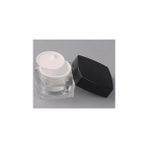 5 ml Krem Kavanozu,kozmetik Kutusu, Siyah Kapaklı Akrilik Krem Kutusu 2 Li Set,beyaz - 000-Siyah - 1 Adet - Option-1