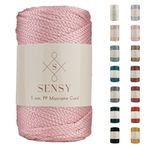 5 Mm - 400 gr Polyester Makrome 95 M Polyester Makrome Ip Supla Ip Ve Çanta Ipliği (Pembe)