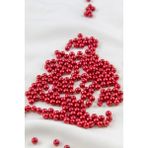 5 mm Güzel Kırmızı Cam Inci Boncuk Aksesuar Takı Malzemesi (30 gr 160 Adet)
