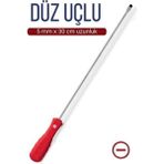 5 mm Uç 30 cm Uzun Düz Tornavida, Dayanıklı ve Pratik Tamir Aleti - Antrasit