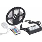 5 mt 3 Cipli Rgb Şerit LED Silikonlu Adaptör Uzaktan Kumanda Tak Çalıştır Midastech - Amber