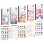5 paket cep suluboya boya kitabı suluboya boyama kitap seti seyahat cep suluboya kiti cep el kitabı çorap Goodie çanta Stuffer hediyeler çocuklar için