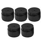 5 paket raket kaymaz bant tenis kaymaz bant Squash kaymaz bant Badminton kavrama sarma yüksek performanslı top raketi için raket kolu bandı kürek kavrama sarma (black)