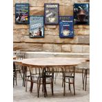 5 Parça (14cmx20cm) Dekoratif Mdf Tablo, Kahve Köşesi Tabloları, Duvar Tabloları, Cafe Tabloları, Çerçeve Görünümlü Dek