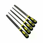 5 Parça 8'' Çelik Eğe Seti Balık Sırtı - Üçgen - Kare - Yuvarlak - Düz Geniş (5250)