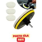 5 Parça Araç Pasta Cila Seti Oto Araba Temizlik Parlatıcı Yün Keçe Set