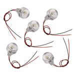 5 PCS Mini Spot Işık Enerji Verimli LED Aydınlatma, DC 12V 1W Gömülü Spotlight LED Dolap Işığı, Mücevher Dolabı, Merdiven İçin İdeal
