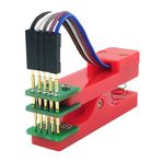 5 Pin Programlama Aparatı 2.54mm Pogo Pin Yaylı Mandal Klips Seri Üretim Entegre Hızlı Programlayıcı Arm Pic Atmel Eprom Flash Bios