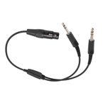 5 Pin Xlr Ila çift fiş y ayırıcı Kulaklık a Otobüs Için Xlr 5 Pin Fem to Ga çift M Fişi Tion Kulaklık adaptörü