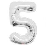 5 Rakamı Sihirli Parti 96 cm Folyo Balon