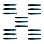 5 Set (15 Adet) 48mm Mavi-siyah Polikarbon (PC) Şeffaf Dart Shaft-şaft