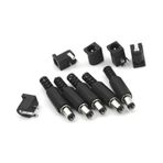 5 Set 2.1mm Dc Power Jak 5Ad Erkek Fiş + 5Ad Dişi Şase Soket Seti