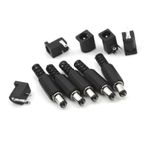5 Set 2.5mm Dc Power Jak 5 Adet Erkek Fiş+5 Adet Dişi Şase Soket
