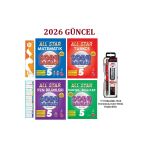 5. Sınıf All Star Tüm Dersler Soru Bankası Seti 4 Kitap+Tikky 0.7 Uçlu Kalem Seti+Sezgistore Ayraç