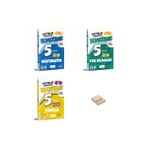 5. Sınıf Bumerang Matematik Fen ve Türkçe Haftalık Denemeleri 3lü Set + Telefon Standı