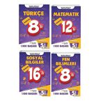 5.Sınıf OnburdaYeni Nesil Branş Denemeleri (4 Kitap) Onburda Yayınları