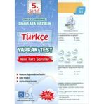 5. Sınıf Türkçe Yaprak Test Komisyon Bulut Eğitim ve Kültür Yayınları