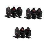 5 Takım Çekim Hedefi Reaktif Hedefler Atış Poligonu Için Hedefler Oyun Hedefleri Döner Hedefler Küçük Hedefler Hedefleri Vur Eğitim Aracı Teneke.galvanik Black 3 Adet * 5 BESPORTBLE