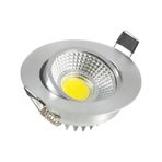 5 Watt Cob Led Spot Krom Kasa Led Spot Beyaz Işık